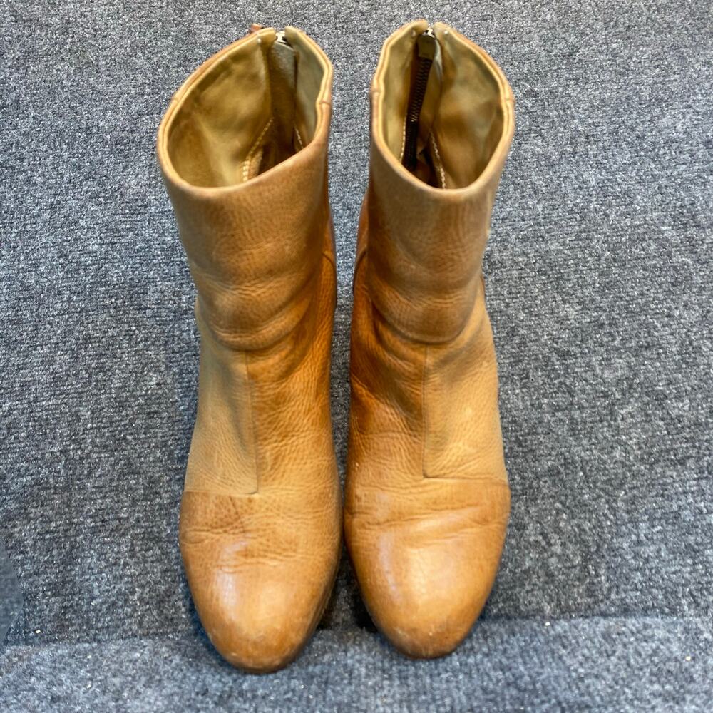 Rag & Bone Newbury Ankle Boot Bootie CAMEL TAN Leather Womens 41 US 10.5 $450 - Picture 4 of 9